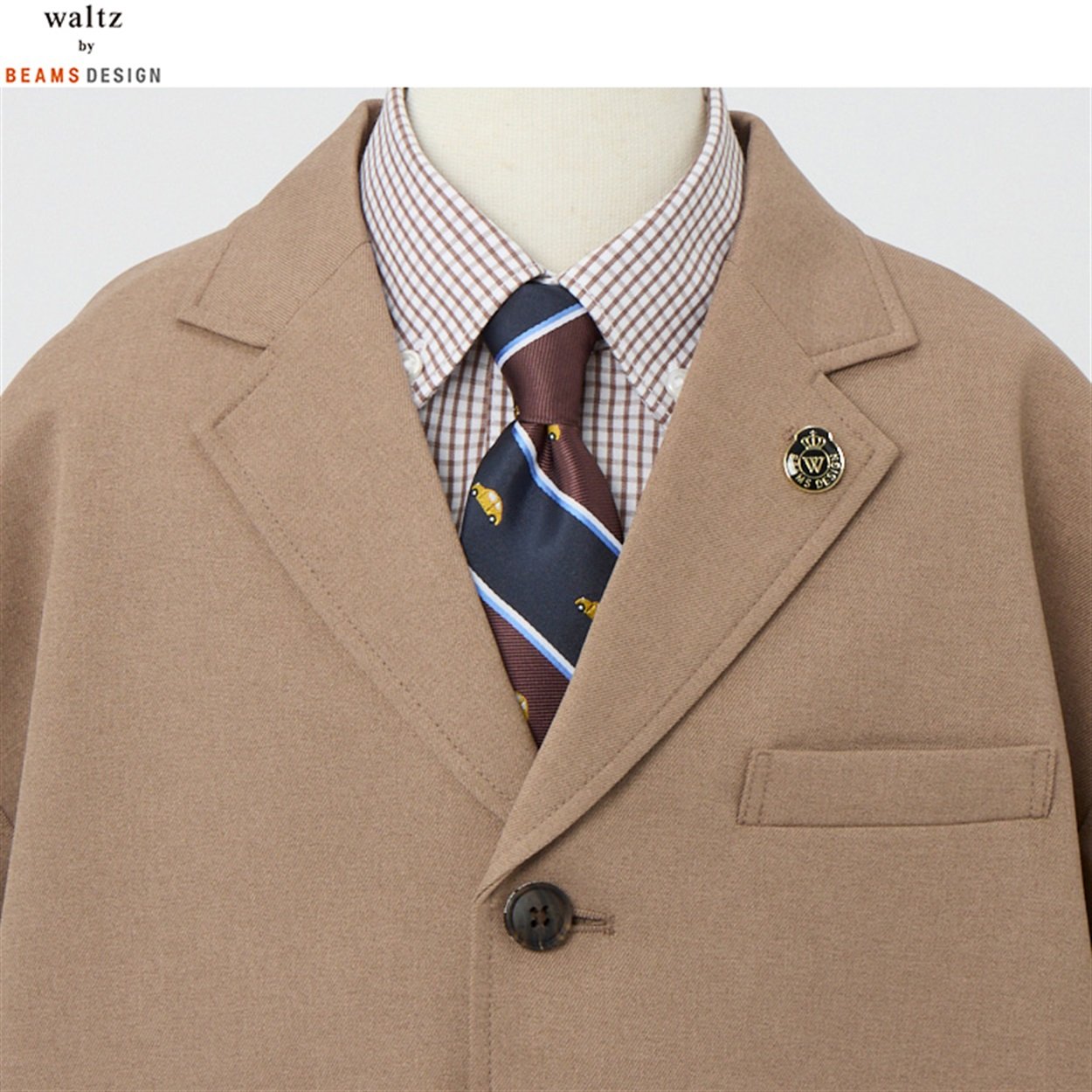 waltz by BEAMS DESIGN ライトブラウンスーツ キッズ 男の子 ビームス