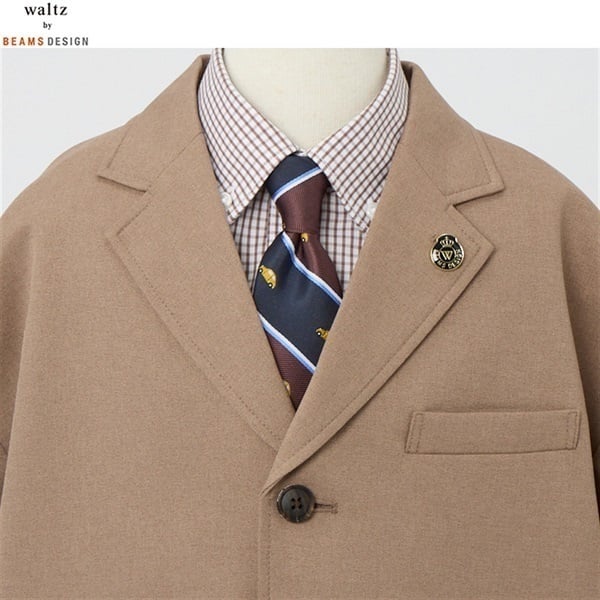 waltz by BEAMS DESIGN ライトブラウンスーツ キッズ 男の子 ビームス
