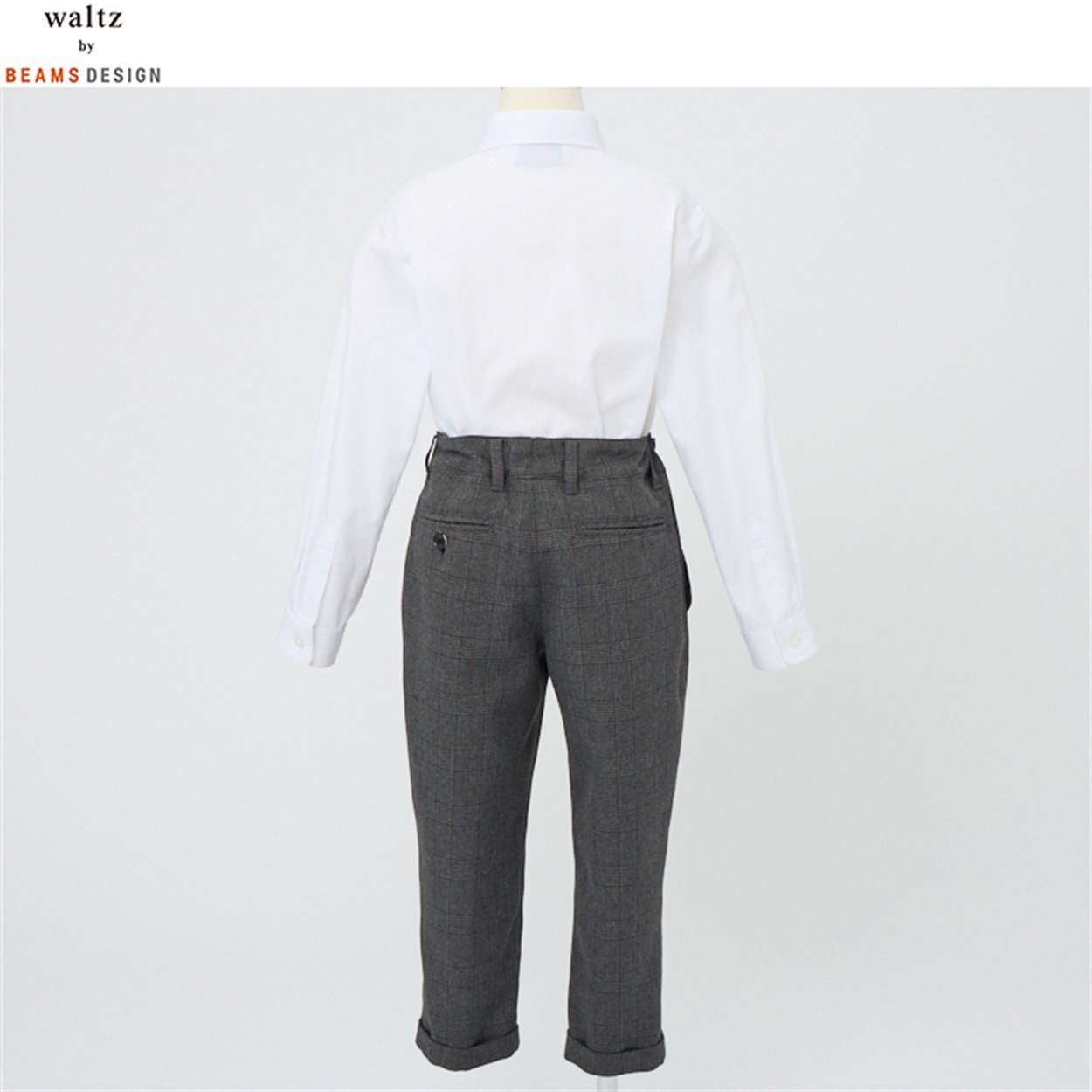 【新品】waltz by BEAMS DESIGN グレー パンツスーツ 160 waltz by BEAMS DESIGN クロップドパンツスーツ キッズ 男の子
