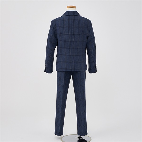 WANDER FACTORY チェックロングパンツスーツ キッズ 男の子 フォーマル