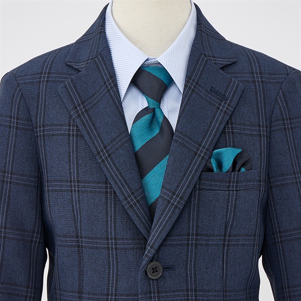 WANDER FACTORY チェックロングパンツスーツ キッズ 男の子 フォーマル