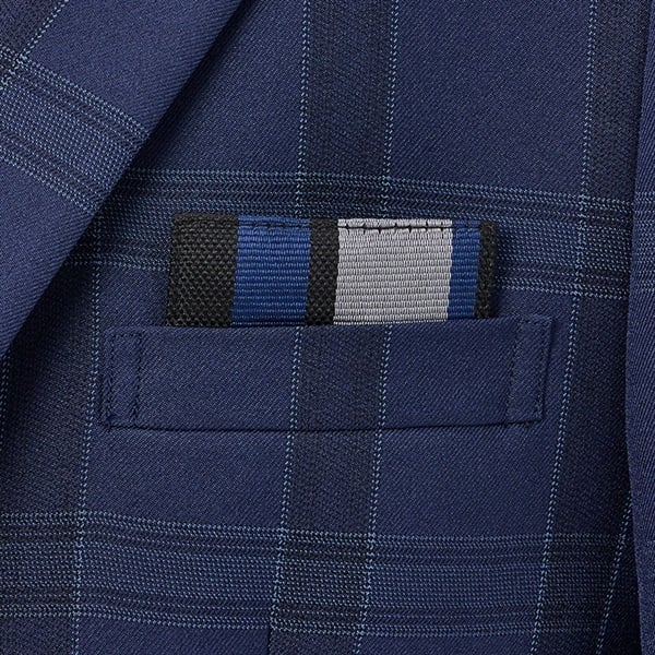 WANDER FACTORY ブルーチェックベスト付きスーツ キッズ 男の子