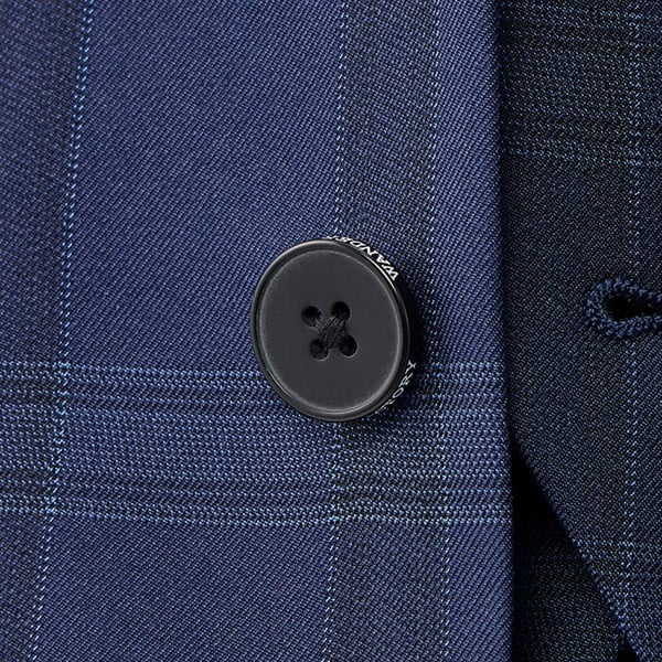 WANDER FACTORY ブルーチェックベスト付きスーツ キッズ 男の子