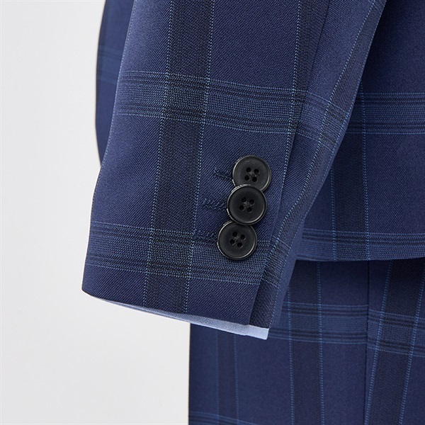 WANDER FACTORY ブルーチェックベスト付きスーツ キッズ 男の子