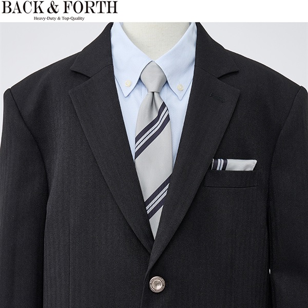 BACK＆FORTH ヘリンボンB体三点スーツ キッズ 男の子 フォーマル