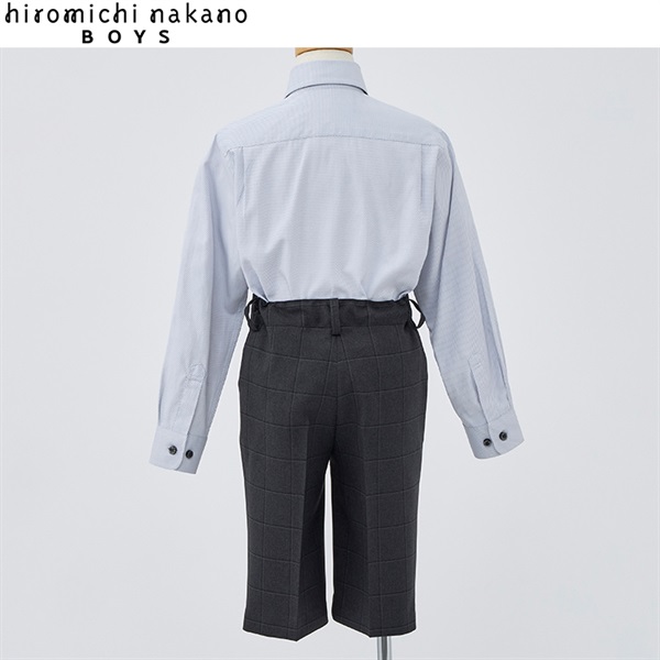 hiromichi nakano boys グレーシャツ三点スーツ キッズ 男の子