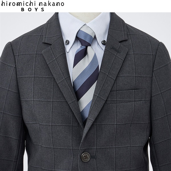 hiromichi nakano boys グレーシャツ三点スーツ キッズ 男の子