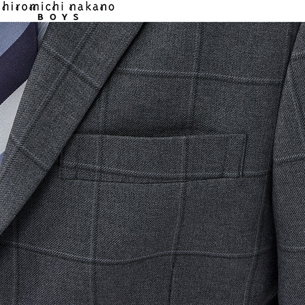 hiromichi nakano boys グレーシャツ三点スーツ キッズ 男の子