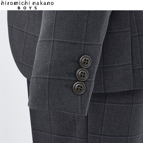 hiromichi nakano boys グレーシャツ三点スーツ キッズ 男の子