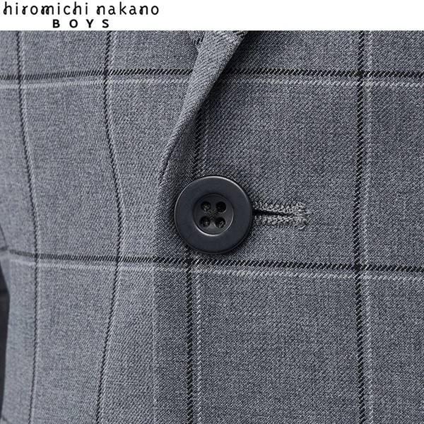hiromichi nakano boys ネイビーシャツ三点スーツ キッズ 男の子