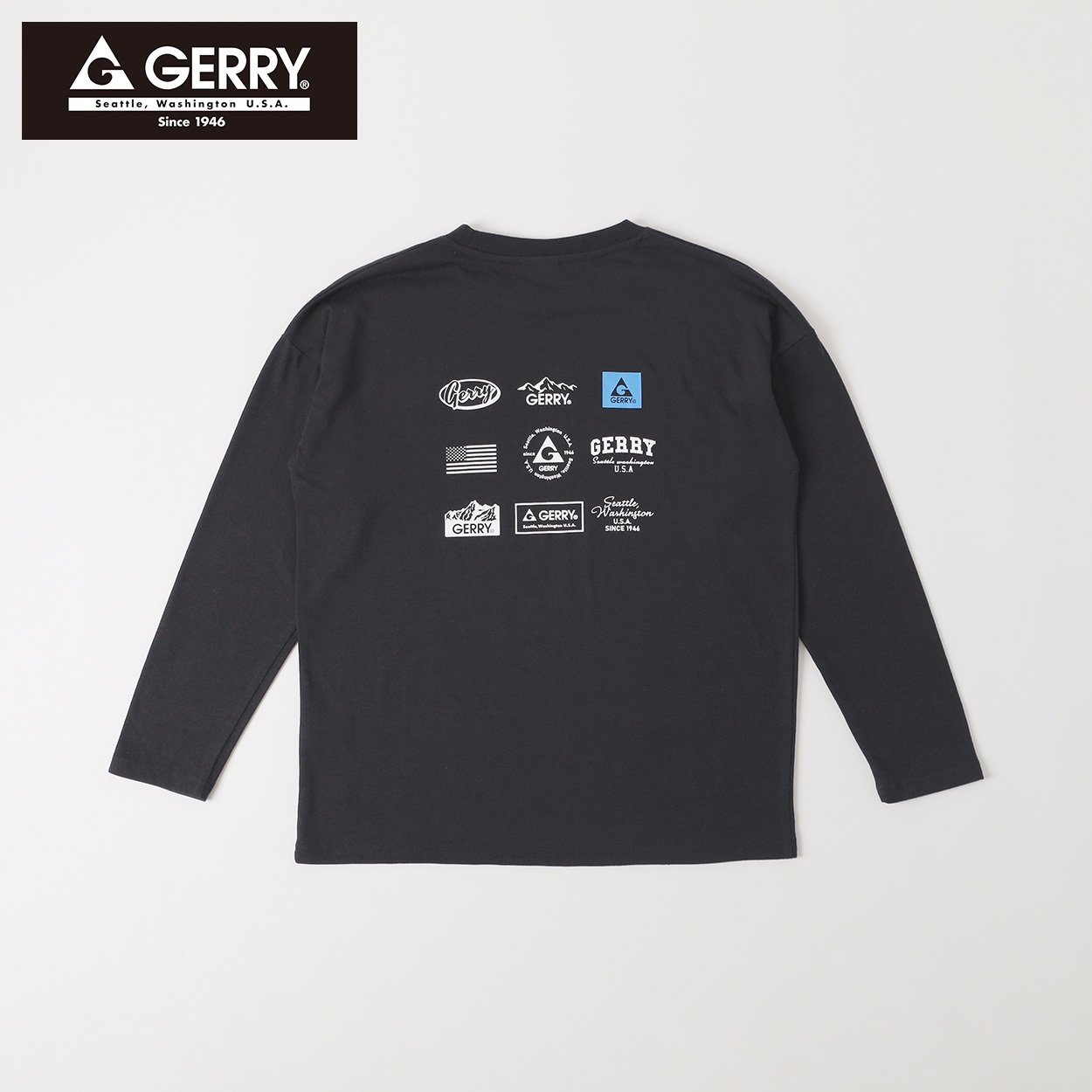 GERRY(ジェリー) バックロゴプリント長袖Tシャツ 男の子 女の子
