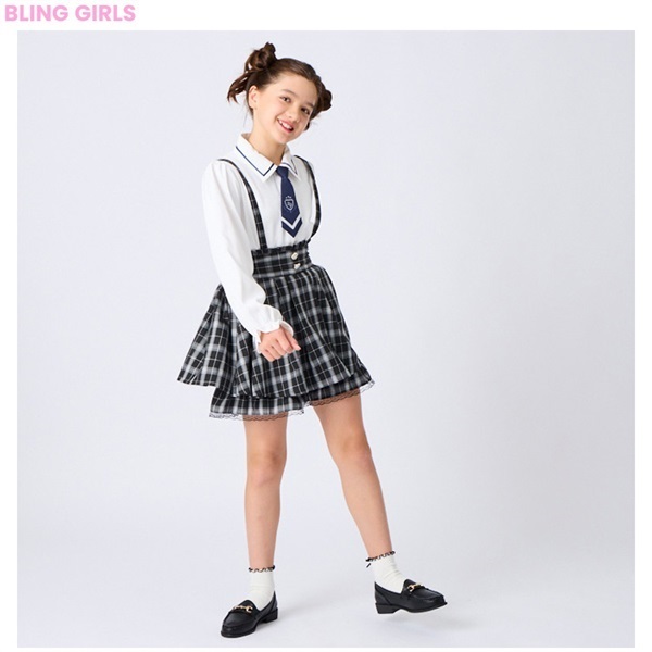 BLINGGIRLS ネクタイ付きブラウス キッズ130cm-160cm | イオンスタイル 