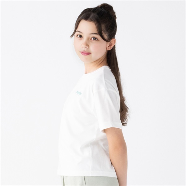 テマ楽COOL ロールアップTシャツ 女の子 トップバリュ キッズ