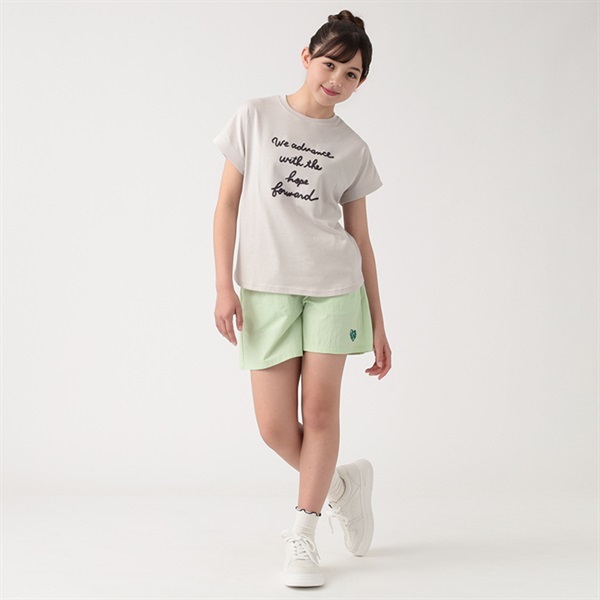テマ楽COOL 裾ラウンドTシャツ 女の子 トップバリュ キッズ