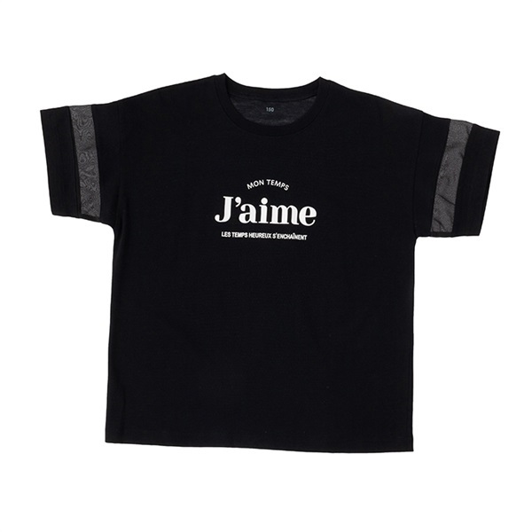 テマ楽COOL デザイン半袖Tシャツ 女の子 トップバリュ キッズ
