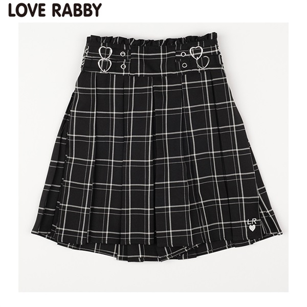 ラブラビ チェックタックキュロット 女の子 キッズ 130cm-160cm