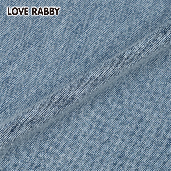 ラブラビ デニム脇レースアップワイドパンツ 女の子 キッズ 130cm