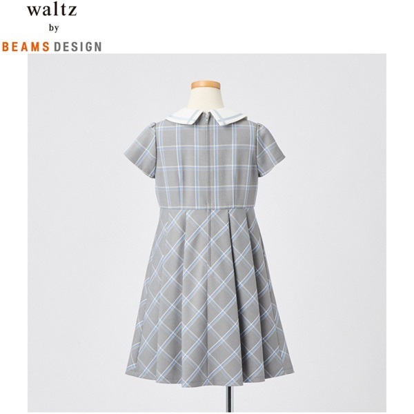 waltz by BEAMS DESIGN 白襟チェックアンサンブル キッズ 女の子