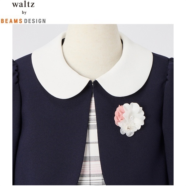 waltz by BEAMS DESIGN ピンクチェックアンサンブル キッズ 女の子