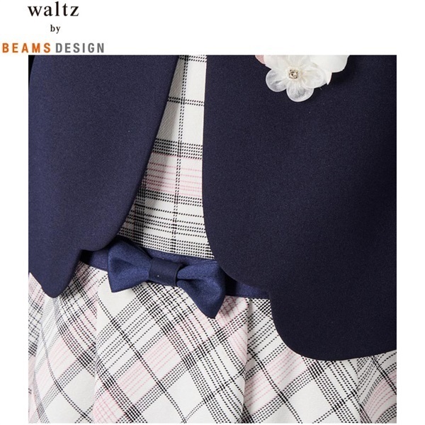 waltz by BEAMS DESIGN ピンクチェックアンサンブル キッズ 女の子