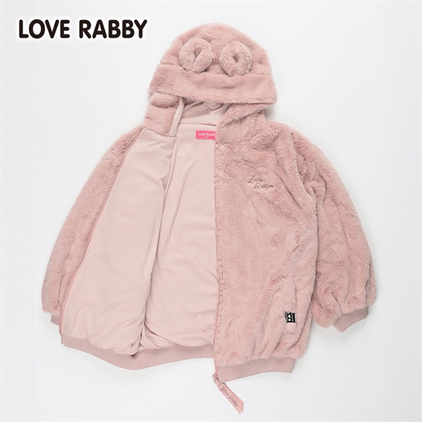 レディース VIVAYOU カワイイ ピンク ラビットファージャケット