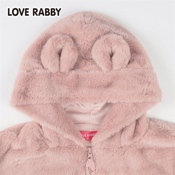 ラブラビ 耳付きファージャケット 女の子 キッズ 130cm-160cm | イオン