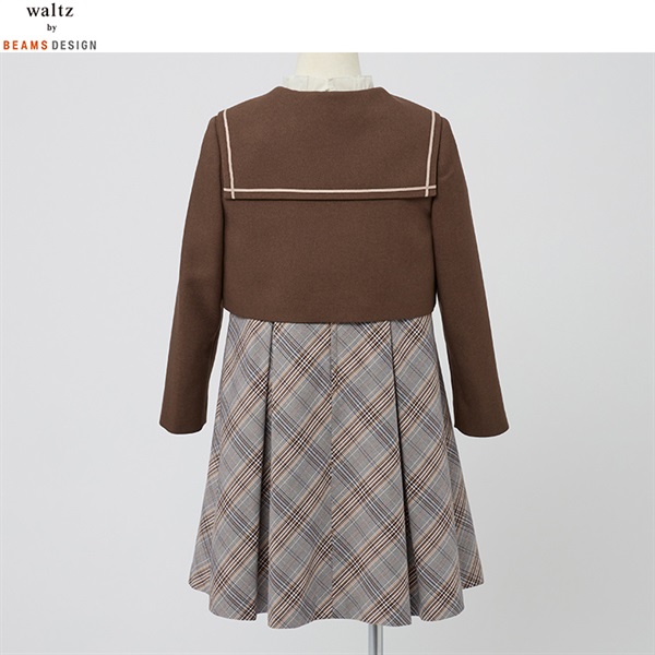 waltz by BEAMS DESIGN ブラウンセーラーアンサンブル キッズ 女の子