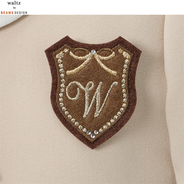 waltz by BEAMS DESIGN ベージュチェックアンサンブル キッズ 女の子