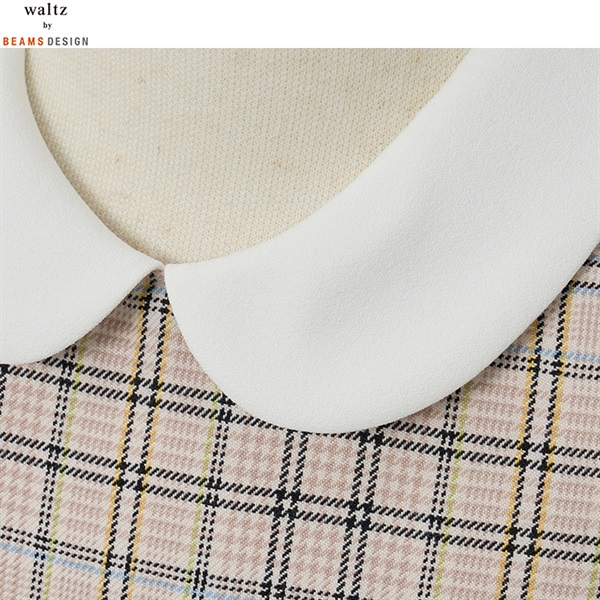 ビームスデザイン 120 フォーマル 入学式 卒園式 ベージュ系 チェック 女子 B:MING by BEAMS 【キッズスーツ3点SET】ビーミングバイビームス