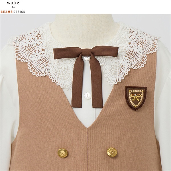 waltz by BEAMS DESIGN モカブラウンジャンスカコンポ キッズ 女の子