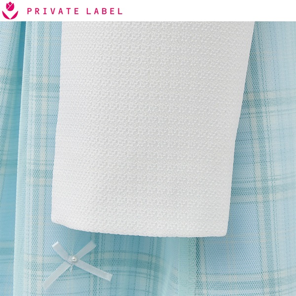 PRIVATE LABEL ドレススーツ　 水色・白 2点セット　130 PRIVATE LABEL チュールワンピーススーツ キッズ 女の子 フォーマル