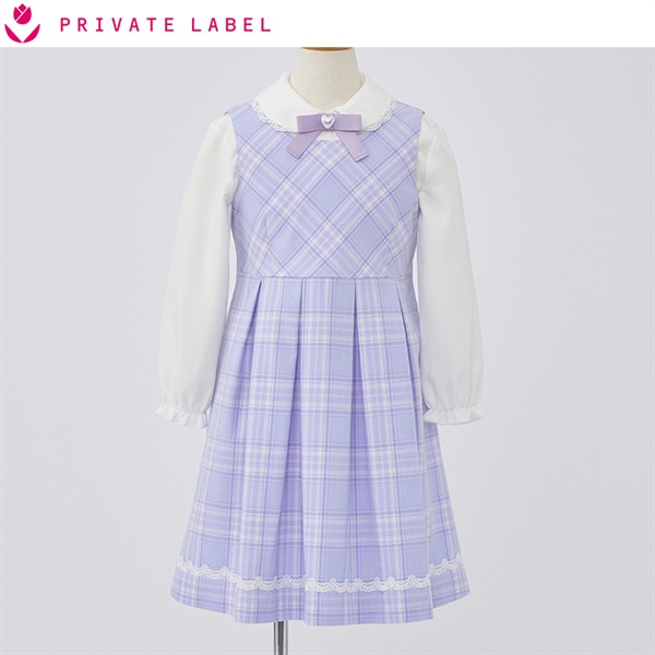 PRIVATE LABEL 水色 セレモニー 入学 卒園 フォーマル PRIVATE LABEL ボレロジャケット三点スーツ キッズ 女の子 フォーマル