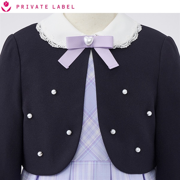 PRIVATE LABEL ボレロジャケット三点スーツ キッズ 女の子 フォーマル