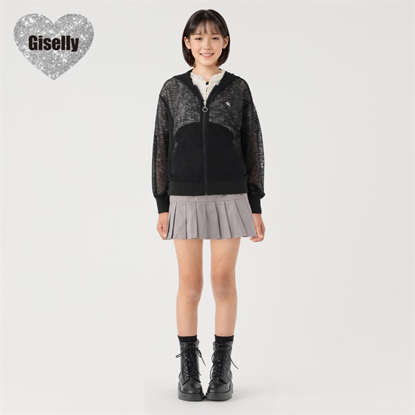 Giselly(ジゼリー) スラブZIPフーディ 女の子 キッズ 130cm-160cm