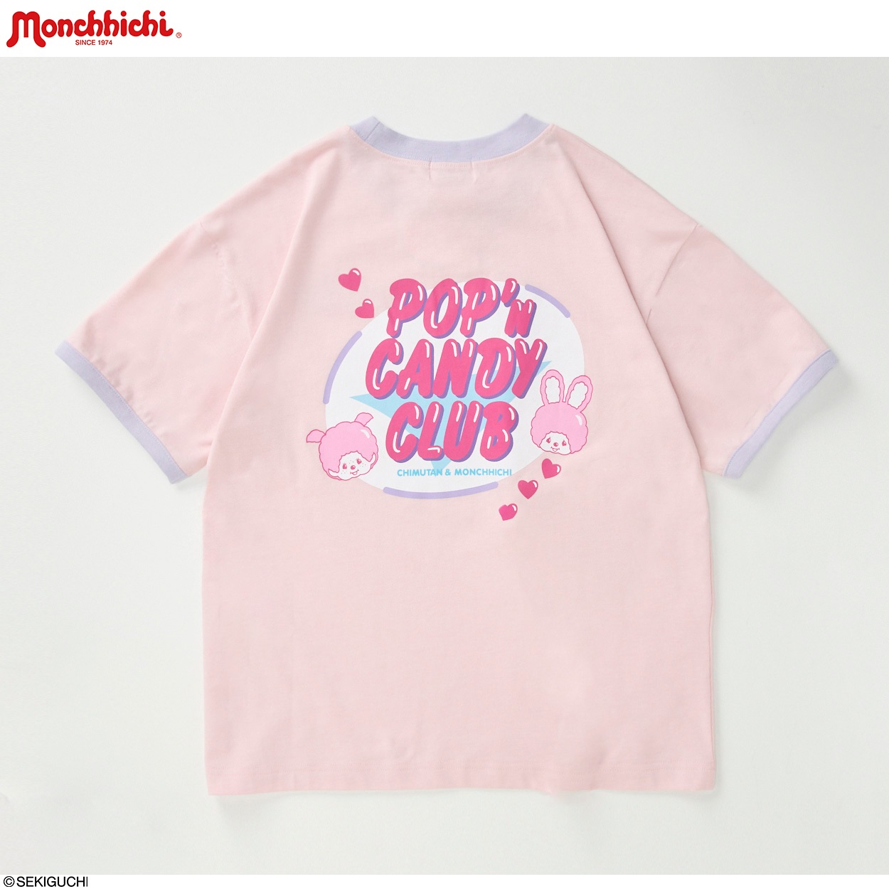 PIAMON モンチッチ×チムたん リンガーTシャツ 女の子 キッズ 130cm