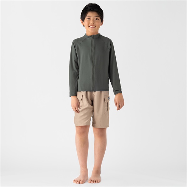 ハニカムクロスラッシュガード 男の子 トップバリュ キッズ