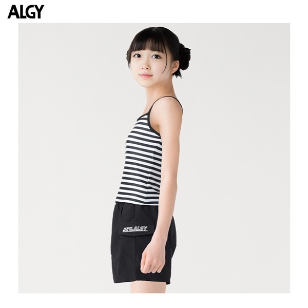 ALGY(アルジー) ハーフジップ セパレート 4点セット水着 女の子