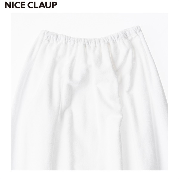 NICE CLAUP ナイスクラップ　フリル付き水着セット ブラック/ホワイト swimwear/綿レースフリル(3点セット) | one after another NICE