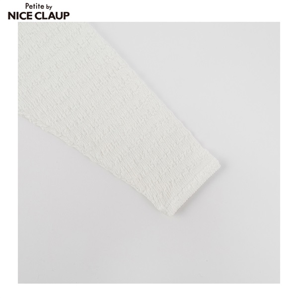 NICE CLAUP ナイスクラップ　フリル付き水着セット ブラック/ホワイト NICE CLAUP ナイスクラップ フリル付き水着セット ブラック