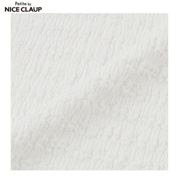 NICE CLAUP ナイスクラップ　フリル付き水着セット ブラック/ホワイト セール】swimwear/フリルタンク+ティアードミニ/3点セット（水着