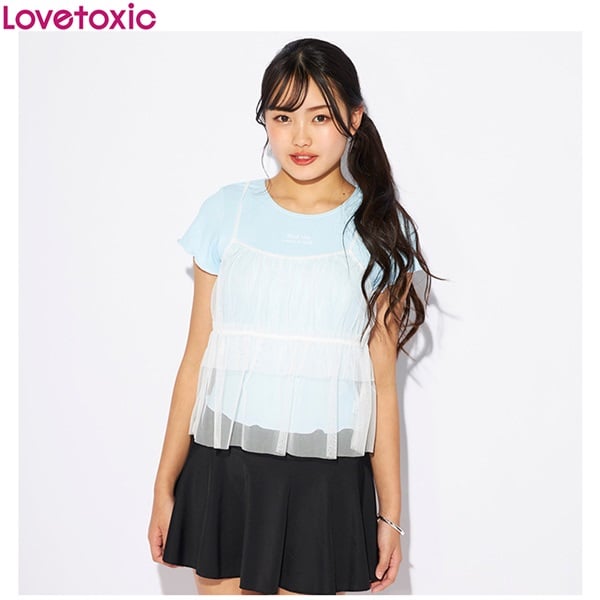 Lovetoxic(ラブトキシック) チュールキャミ付3点セット水着