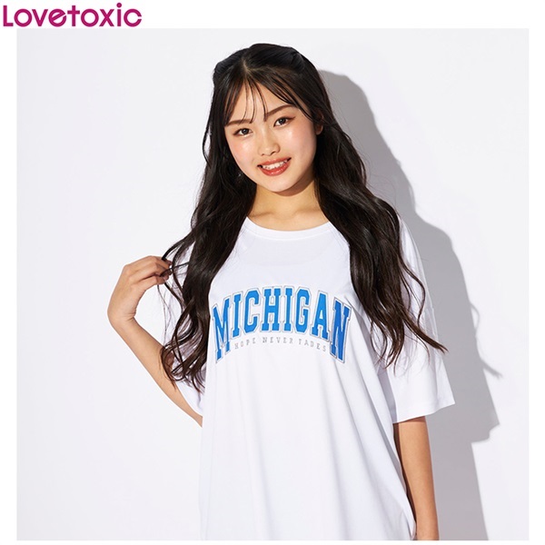 Lovetoxic(ラブトキシック) カレッジロゴラッシュTシャツ