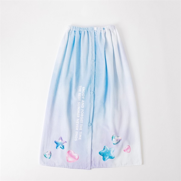 NICE CLAUP(ナイスクラップ) ラップタオル 80cm 女の子 巻きタオル