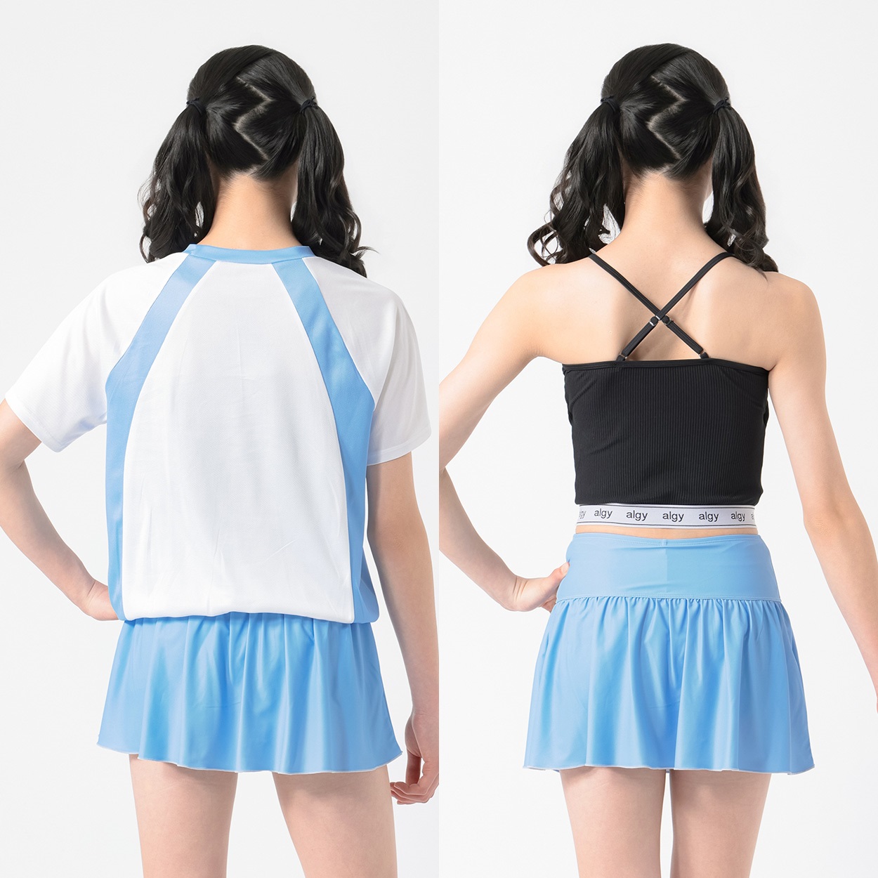 ALGY(アルジー) オーバーサイズTシャツ水着3点セット 女の子 キッズ