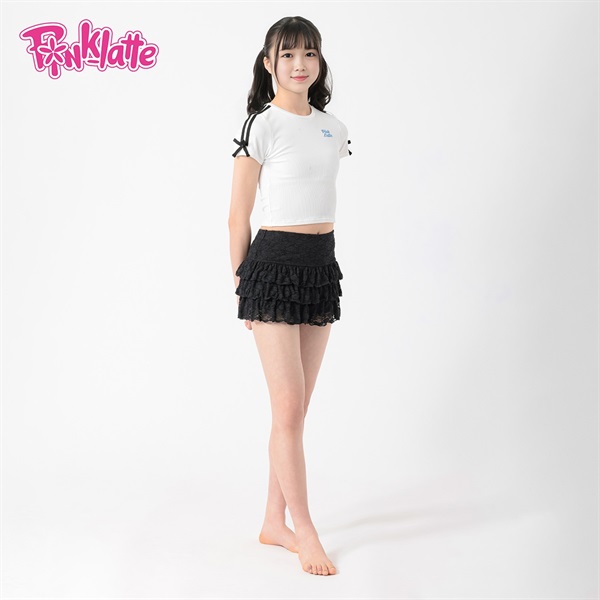 PINK-latte(ピンクラテ) レースパンツ水着3点セット 女の子 キッズ