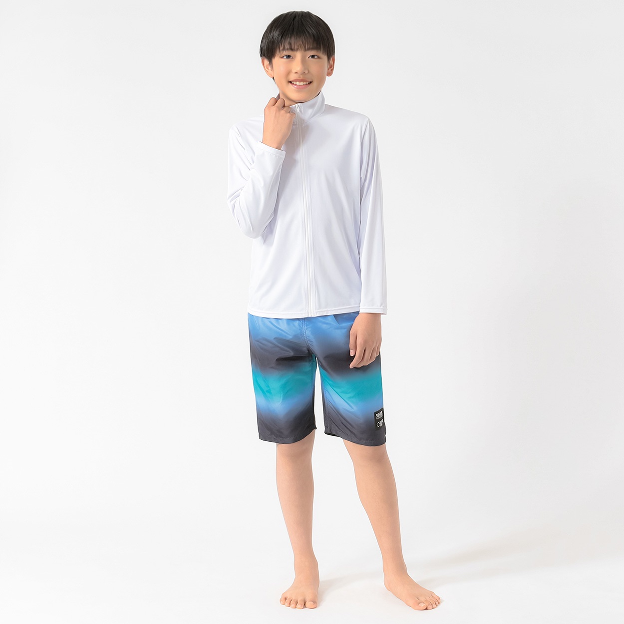 Surfrider FoundationJAPNグラデーションサーフ水着 男の子 キッズ