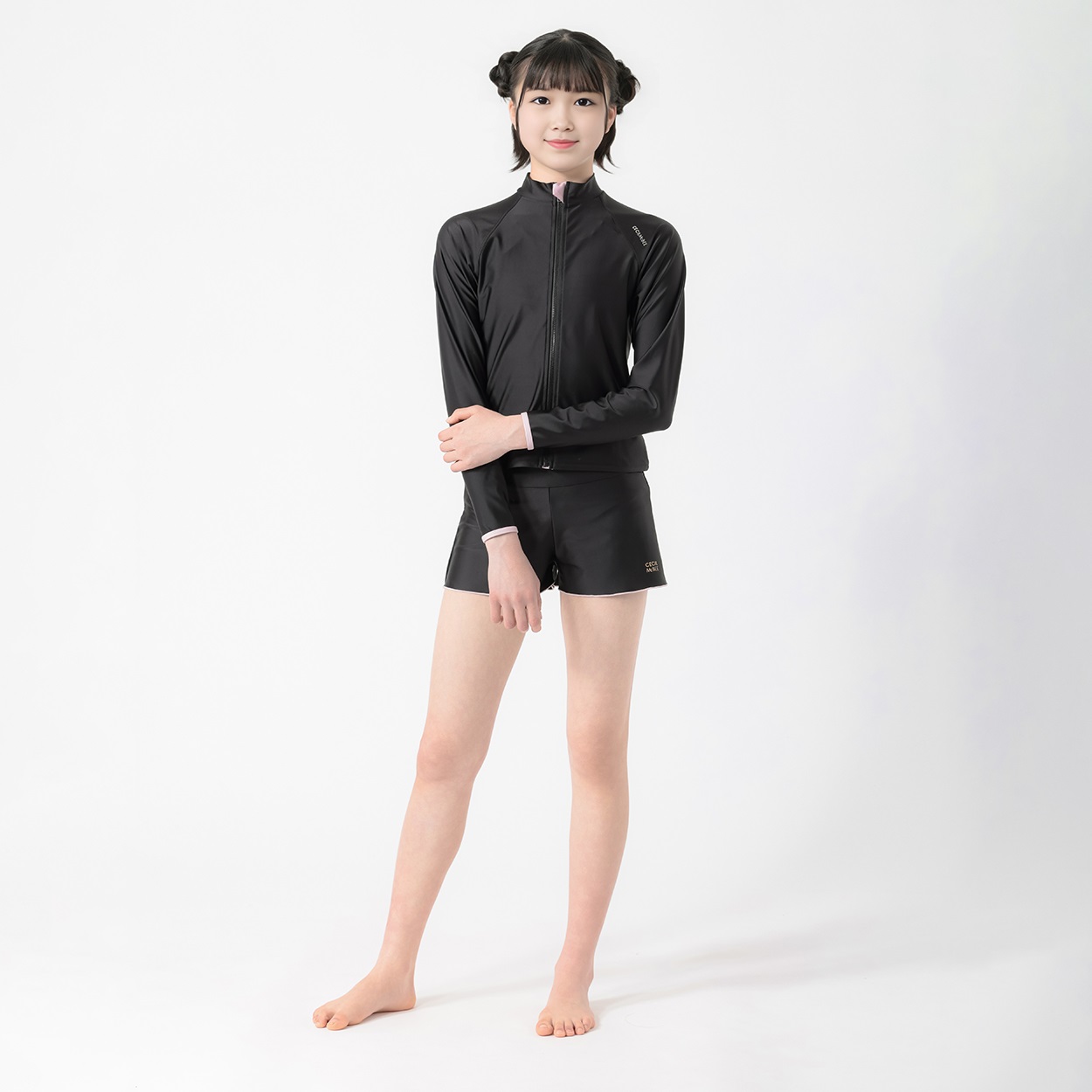 CECIL McBEE(セシルマクビー) スクール長袖ジップラッシュガード