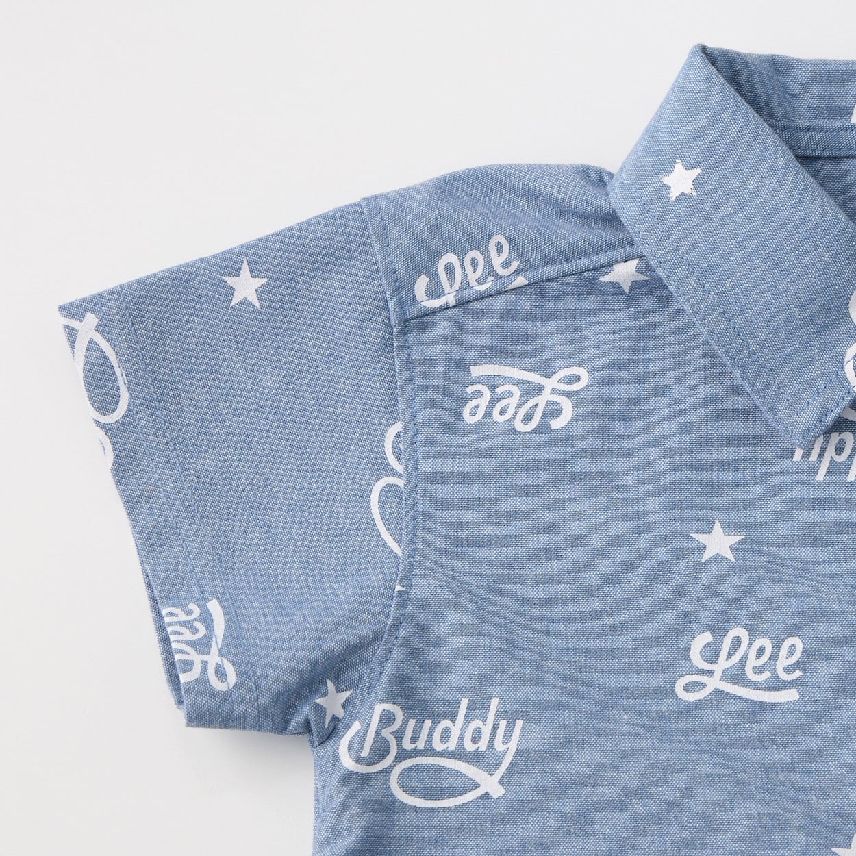 【美品】プレイボーイ　つなぎ カバーオール　バックプリント シルバー　【L】 Buddy Lee 布帛 ツナギ風 半袖カバーオール ベビー | イオンスタイル