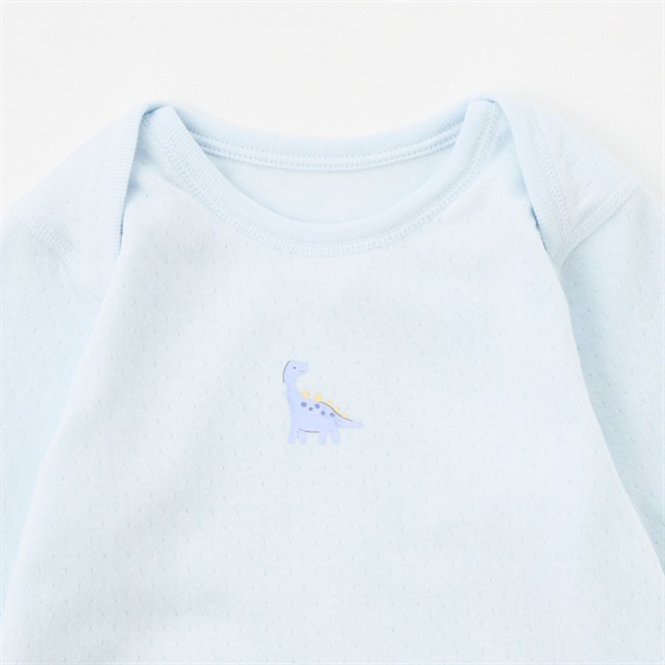 接結 肩クロス 長袖ボディースーツ 2枚組 ベビー肌着 トップバリュ