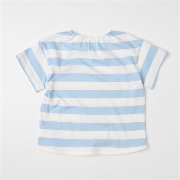 オーガニックコットン 天竺 ボーダー柄 半袖Tシャツ ベビー服